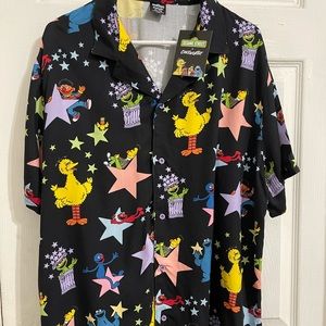 Cakeworthy Sesame Street Stars Co-Ord Button  Up Shirt